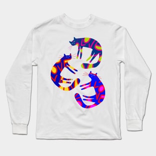 Three Arrogant cats ready for a LOVE photoshoot Long Sleeve T-Shirt